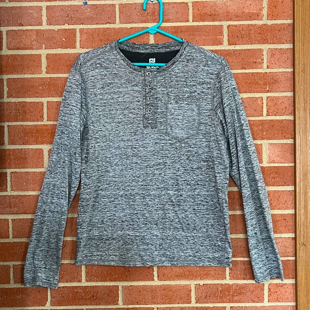 Men’s Long Sleeves Gray T-shirt Size S